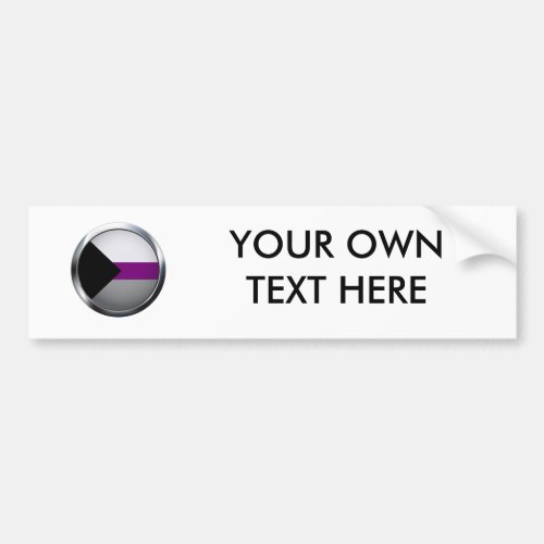 DEMISEXUAL MEDALLION BUMPER STICKER