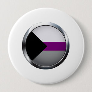 DEMISEXUAL MEDALLION PINBACK BUTTON
