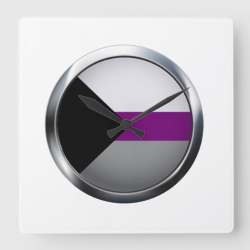 DEMISEXUAL MEDALLION SQUARE WALL CLOCK