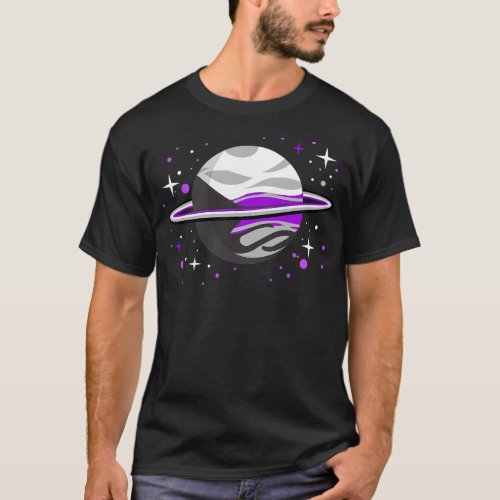 Demisexual Outer Space Planet Demisexual Pride T_S T_Shirt