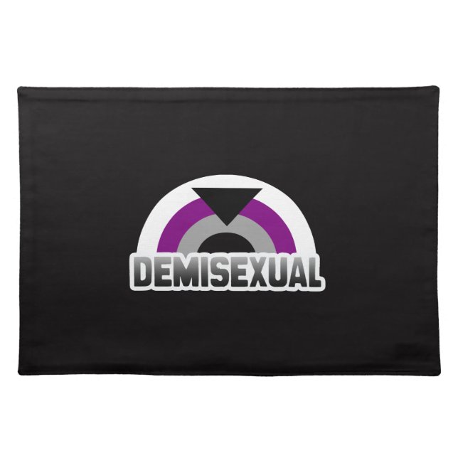 Demisexual Pride Cloth Placemat (Front)
