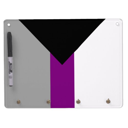 DEMISEXUAL PRIDE DRY ERASE BOARD WITH KEYCHAIN HOLDER