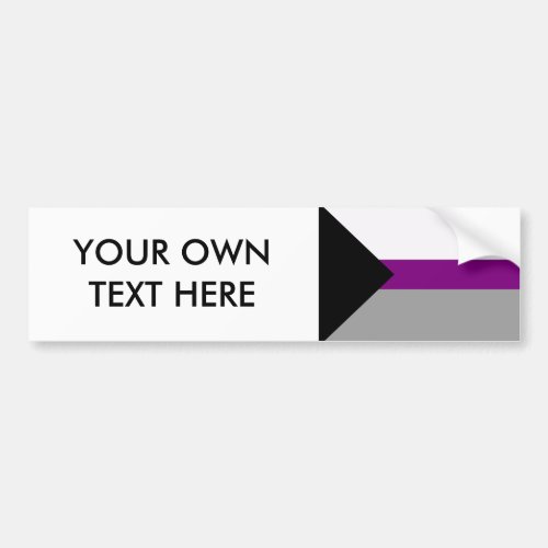 DEMISEXUAL PRIDE FLAG BUMPER STICKER