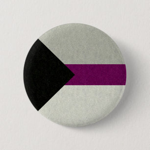 Demisexual Pride Flag Colored Background Design Button