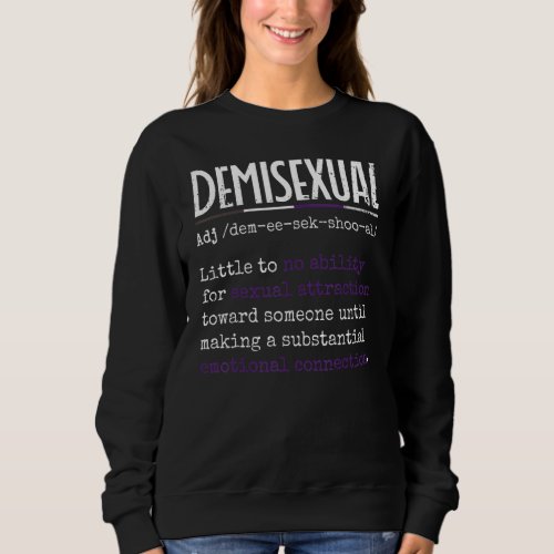 Demisexual Pride Flag Definition 1 Sweatshirt