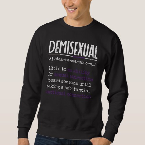 Demisexual Pride Flag Definition 1 Sweatshirt