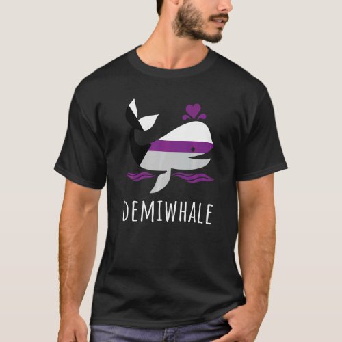 Demisexual Pride Flag Demiwhale T_Shirt