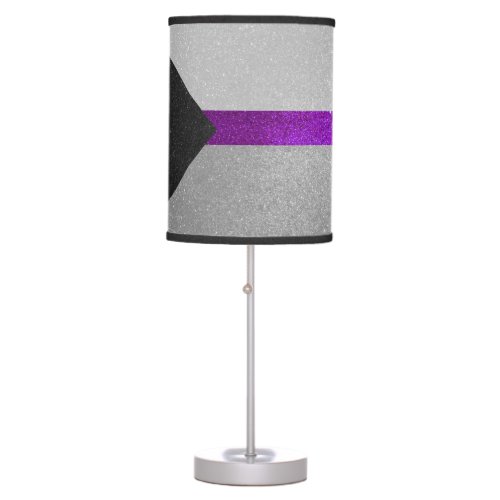 Demisexual Pride Flag Glitter Stripes LGBTQIA Table Lamp