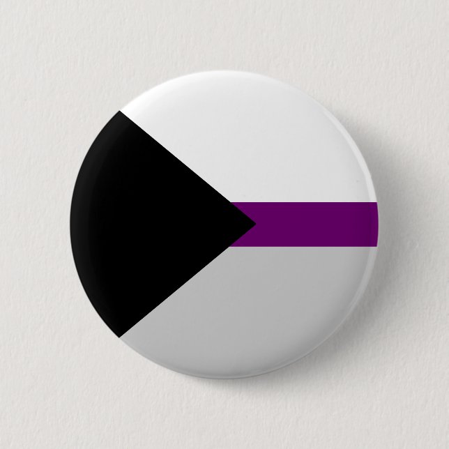 Demisexual Pride Flag LGBT Pride Button (Front)