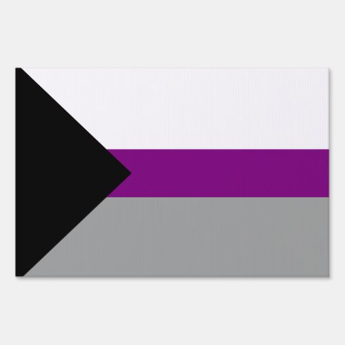 DEMISEXUAL PRIDE FLAG SIGN