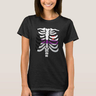 Demisexual Pride Flag Skeleton Demisexual T-Shirt