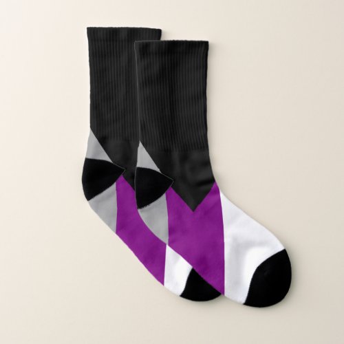 Demisexual Pride Flag Socks