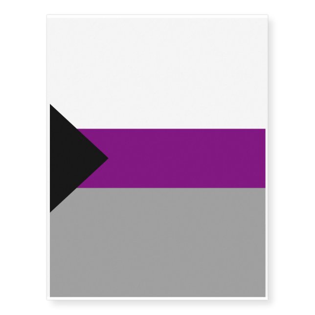 DEMISEXUAL PRIDE FLAG TEMPORARY TATTOOS (Front)