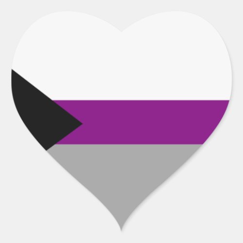 Demisexual Pride Heart Sticker