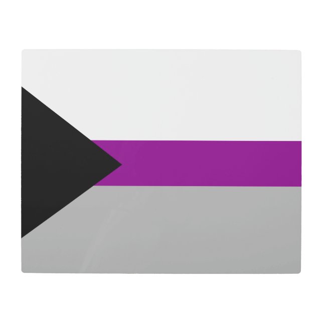 Demisexual Pride Metal Print (Front)