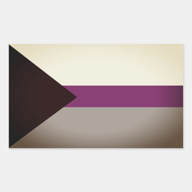Demisexual Pride Rectangular Sticker (Front)