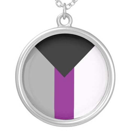 DEMISEXUAL PRIDE SILVER PLATED NECKLACE
