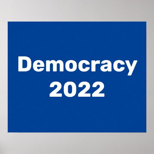 Democracy 2022 Midterm Election Poster