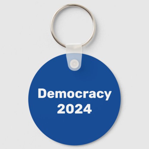 Democracy 2024 Presidential Election Keychain