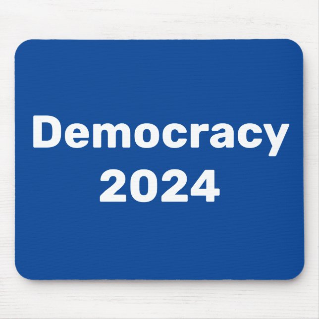 Democracy 2024 Presidential Election Mouse Pad (Front)