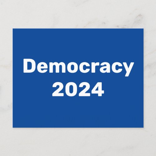 Democracy 2024 Presidential Election Postcard