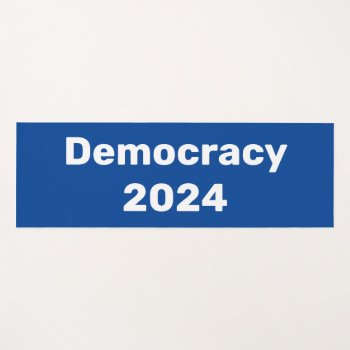 Democracy 2024 Presidential Election Yoga Mat by GigaPacket at Zazzle