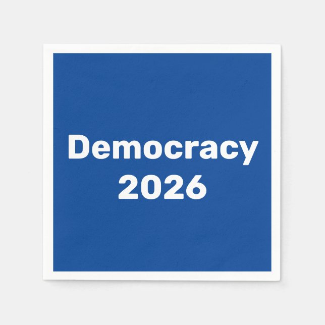 Democracy 2026 Midterm Election Napkins (Front)