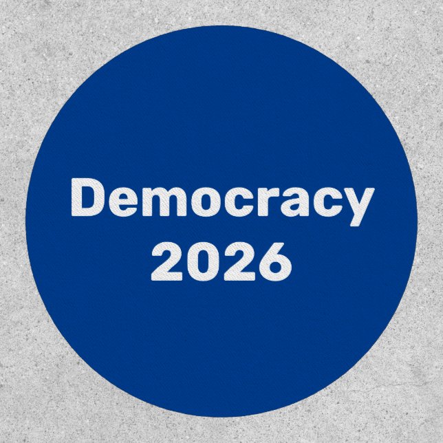 Democracy 2026 Midterm Election Patch (Front)