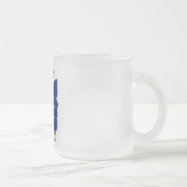 Democracy .. A Challenge - WPA Poster - Frosted Glass Coffee Mug (Right)