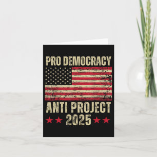 Democracy Anti Project 2025 Stop Project 2025 Anti Card