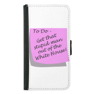 Democracy Constitution Politics STupid President  Samsung Galaxy S5 Wallet Case