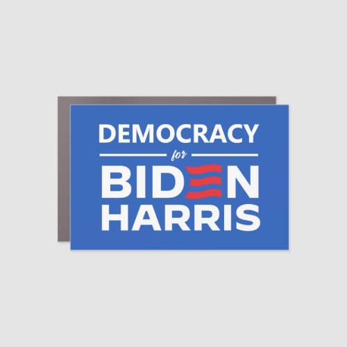 Democracy for Biden Harris Car Magnet