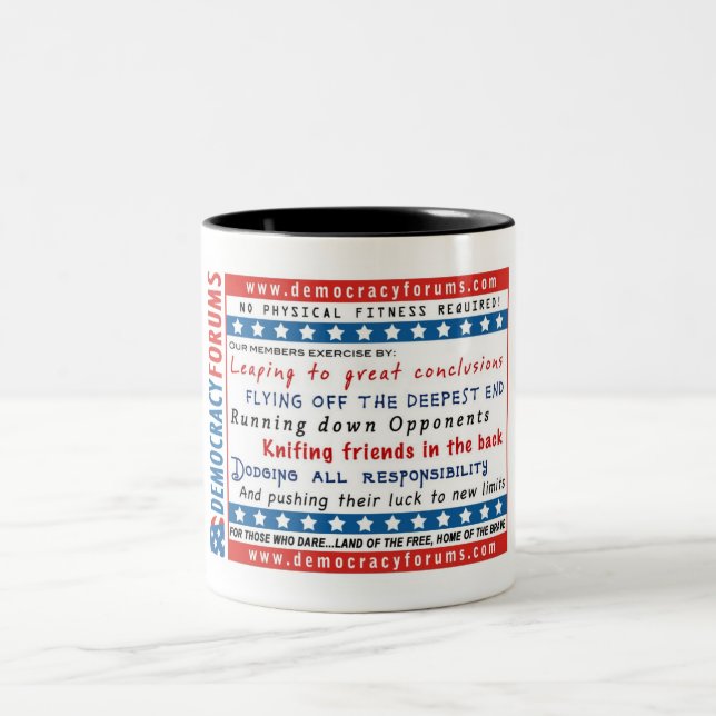 Democracy Forum Exercise Two-Tone Coffee Mug (Center)
