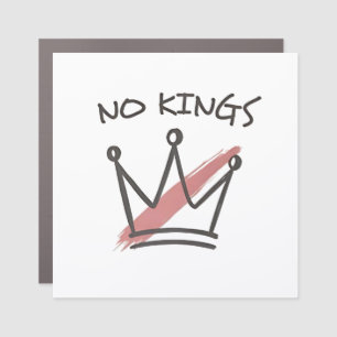 Democracy Has no King Librety Status USA Car Magnet