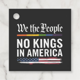 Democracy Has no King Librety Status USA Favor Tags