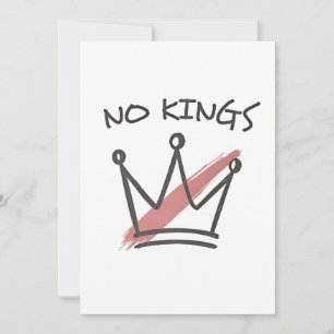 Democracy Has no King Librety Status USA  Holiday Card