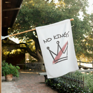 Democracy Has no King Librety Status USA  House Flag
