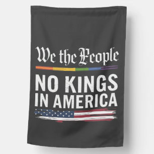 Democracy Has no King Librety Status USA  House Flag