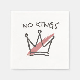 Democracy Has no King Librety Status USA Napkins