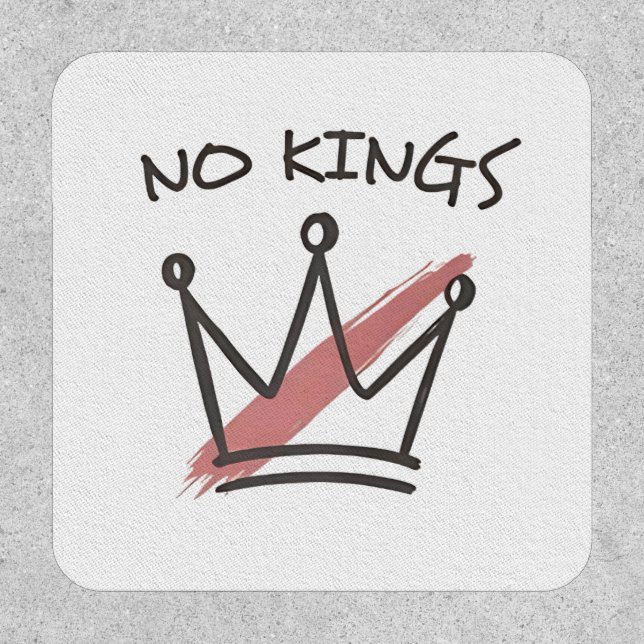 Democracy Has no King Librety Status USA  Patch (Front)