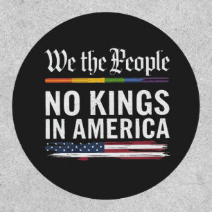 Democracy Has no King Librety Status USA Patch