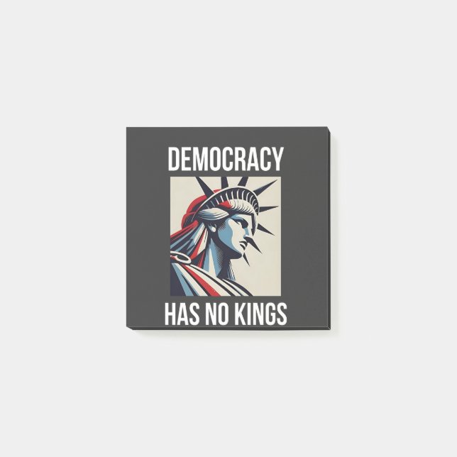 Democracy Has no King Librety Status USA  Post-it Notes (Front)