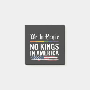 Democracy Has no King Librety Status USA Post-it Notes