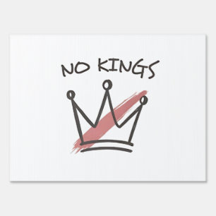 Democracy Has no King Librety Status USA  Sign