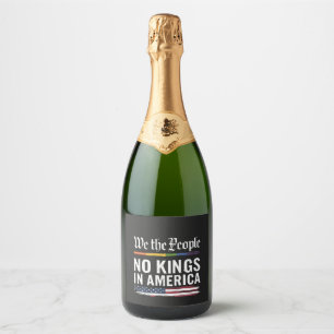 Democracy Has no King Librety Status USA  Sparkling Wine Label
