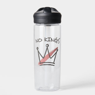 Democracy Has no King Librety Status USA Water Bottle