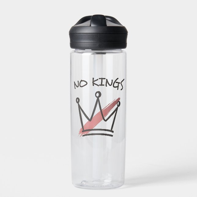 Democracy Has no King Librety Status USA  Water Bottle (Front)