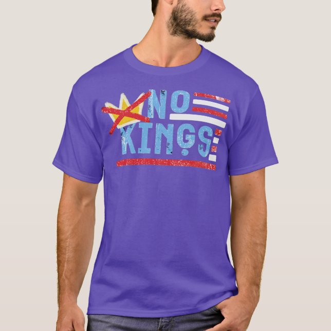 Democracy has no kings in America Resist-Photoroom T-Shirt (Front)