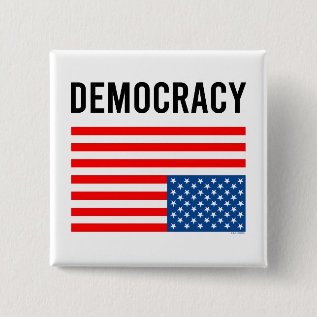 Democracy In Distress Button (Front)