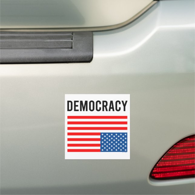 Democracy In Distress Car Magnet (In Situ)